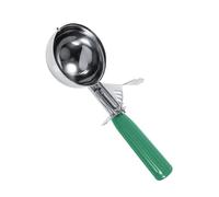 Jeffergarden Cuchara para Helado de Acero Inoxidable con de Plástico Palanca de Liberación de Cuchara para Frutas de Calidad Alimentaria de 4,2 a 8 Cm para el Hogar, Cocina, Tienda de Postres, Masa