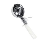 Jeffergarden Cuchara para Helado de Acero Inoxidable con de Plástico Palanca de Liberación de Cuchara para Frutas de Calidad Alimentaria de 4,2 a 8 Cm para el Hogar, Cocina, Tienda de Postres, Masa
