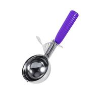 Jeffergarden Cuchara para Helado de Acero Inoxidable con de Plástico Palanca de Liberación de Cuchara para Frutas de Calidad Alimentaria de 4,2 a 8 Cm para el Hogar, Cocina, Tienda de Postres, Masa