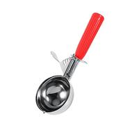 Jeffergarden Cuchara para Helado de Acero Inoxidable con de Plástico Palanca de Liberación de Cuchara para Frutas de Calidad Alimentaria de 4,2 a 8 Cm para el Hogar, Cocina, Tienda de Postres, Masa