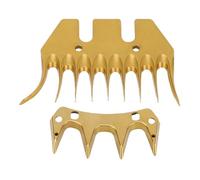 Jeffergarden Cuchillas de Repuesto para Cortapelos de Ovejas, 9 Dientes Curvados, Acero con Alto Contenido de Carbono para Esquila de Lana Densa y Aseo de Ganado