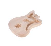 Jeffergarden Cuerpo de Guitarra Eléctrica para Bricolaje, Kit de Tamaño de bajo Acústico Personalizado para Niños, sin Terminar, en Blanco, Amplificador de Amplificador de Edad, para Mano Izquierda,