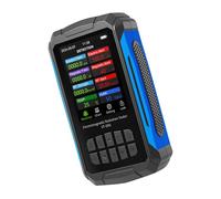 Jeffergarden Detector de Radiación de Campo Electromagnético 5 en 1, Medidor ABS EMF con Pantalla de 2,8 Pulgadas, Mide la Fuerza Magnética Eléctrica de RF para Oficina en Casa (BLACK)