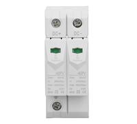 Jeffergarden Dispositivo Protector Fotovoltaico 2p 35 Mm DIN Rail Montaje Sobrecorriente Protección contra Sobretensión para Sistemas de Energía Solar de CC