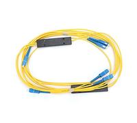 Jeffergarden Divisor de Fibra óptica 1x2, Divisor de Fibra óptica de Baja Pérdida de Inserción con 3,8 DB máx. y Pérdida de Retorno de 55 DB, Temperatura Amplia de 40 a 185 °F para de Comunicación