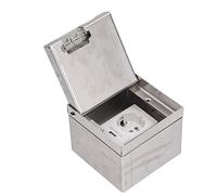 Jeffergarden Enchufe Oculto Empotrado, Toma de PC Retardante de Acero Inoxidable de 16A 4000W con Puerto USB de 2.1A, IP40 para el Mercado de Tiendas de Oficina en Casa