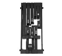 Jeffergarden Entrenador de Acordes de Guitarra Prensador de Acordes Ayuda de Aprendizaje para Principiantes de Guitarra Acústica de 36-41 Pulgadas con de Botón de un Toque Guía Ergonómica (BLACK)
