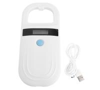 Jeffergarden Escáner de Microchip de Mascota Reader de Identificación de Animales Portátiles Recargables 134.2kHz Pet Microchip Scanner Support USB C y BT Transmissing (White)