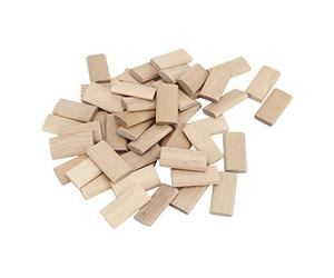 Jeffergarden Espiga de dominó de Madera de Haya, Insertos de Madera de Haya Maciza Natural de 6 X 40 Mm, Tacos Planos de Carpintería No Expandibles para Empalme de Muebles, Fabricación de Gabinetes