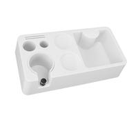 Jeffergarden Estación de Apisonamiento de café, Organizador de Portafiltro Antideslizante ABS a Prueba de Arañazos con Caja de Residuos, Perfecto para Uso Doméstico o en Cafetería