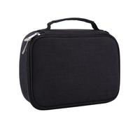 Jeffergarden Estuche para Lápices de Gran Capacidad, Bolsa de Tela con 72 Ranuras y Correa para Asa, Organizador de Bolígrafos Duradero con Cremallera para Suministros de Arte Escolar, Niños y (BLACK)