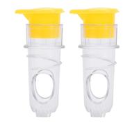 Jeffergarden Exprimidor de Limón Portátil Exprimidor de Limón Manual ABS PP 2PCS 3.8x8.3x2.3cm con Filtro para Limas de Mano Compacto para Cítricos para Cocina Viajes Camping
