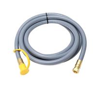 Jeffergarden Extensión de Manguera de Gas para RV de 12 Pies, Línea de Gas de Goma con Conector Rápido para Parrilla de Campamento, Estufa, Hoguera