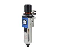 Jeffergarden Filtro de Agua para Compresor de Aire, Regulador de Presión Separador de Aceite y Agua con Manómetro for Herramientas Neumáticas (GFR300-10)