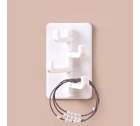 Jeffergarden Ganchos Adhesivos Fuertes, Material Plástico, Alta Adherencia, Ganchos Adhesivos de Fácil Extracción para Cocina, Baño, Dormitorios (WHITE)