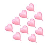 Jeffergarden Globos de Papel de Aluminio con Forma de Corazón para Fiesta, Boda, Cumpleaños, Decoración Colorida en Forma de Corazón, Suministros para Fiesta, Conjunto de 10 Pulgadas, 10 Uds. (PINK)