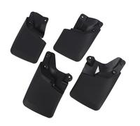 Jeffergarden Guardabarros de Coche, Juego de 4 Piezas Negro Delantero | Protectores de ruedas para control de desechos en carreteras, caminos mojados, caminos de grava fuera de carretera,