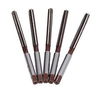 Jeffergarden Herramienta de Escariadores Manuales de Vástago Recto, Juego de Flautas de 9SiCr de 10 Piezas, Alta Eficiencia de Procesamiento, Aluminio, Madera, Plástico, Cobre con Mandril