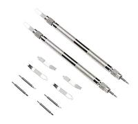 Jeffergarden Herramienta de Horquilla para Reloj, Acero de Aleación, Diseño de Doble Cabeza, Herramienta de Reparación de Relojes Duradera para Instalación y Extracción de Barras de Resorte para