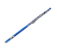 Jeffergarden Instrumento de Flauta C, Flauta C de 16 Orificios, de Orificio Cerrado, de Cuproníquel de Sonido Brillante para Estudiantes Principiantes, Portátil con Kit de Limpieza para Principiantes