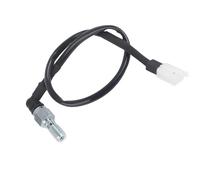 Jeffergarden Interruptor de Freno Hidráulico de Motocicleta, Actuador de Luz de Freno de Aluminio, Ajuste Universal para la Mayoría de Motocicletas con Enchufe de 2 Pines (Cable fino M10*1MM)