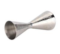 Jeffergarden Jigger de Acero Inoxidable con Escala, Capacidad de 30 Ml y 45 Ml, Agarre Cómodo, Diseño en Forma de Cono, Patrón de Grabado Galvanizado para Cócteles, Coctelería, Medición de Vino