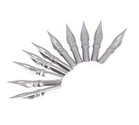 Jeffergarden Juego de 10 Puntas de Pluma de Inmersión, Puntas de Caligrafía de Metal para Bocetos y Cómics (punta hu Alan * 10 piezas)