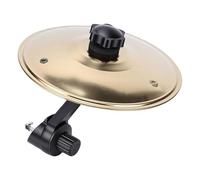 Jeffergarden Juego de 2 Platillos para Coche, Ventilación de Aire, Mini Símbolo de Metal, Decoración de Tambor Dorado para Bateristas y Amantes de la Música, 2 Juegos