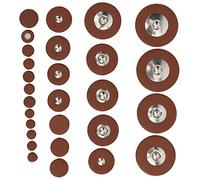 Jeffergarden Juego de Almohadillas para Saxofón Soprano de 28 Piezas, Almohadillas para Saxofón de Repuesto de Piel de Oveja, Varios Tamaños de 8mm a 37mm para Jugadores de Soprano