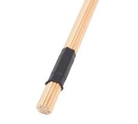 Jeffergarden Juego de Baquetas con Mazo de Goma Baquetas de bambú Negras Cepillos de Tambor de Nailon para Jazz Cepillos de Tambor de Alambre para Bateristas Principiantes