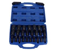 Jeffergarden Juego de Extractores de Tornillos de 25 Piezas, Herramienta Manual para Quitar Tornillos Rotos, Kit de Extractor de Pernos Dañados con Casquillos de Acero de Aleación, Tamaños de