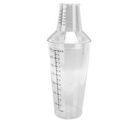 Jeffergarden Juego de Mezclador de Cóctel Boston Shaker, Material de PC, Diseño Antiderrames, Escala Transparente para Bar en Casa y Uso Profesional (700ML)