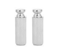 Jeffergarden Juego de Pernos de Anclaje para Trémolo, Aleación de Cobre y Zinc, Ajustables, Puente de Trémolo para Reemplazo de Guitarra Eléctrica, 2 uds. (SILVER)