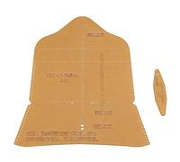 Jeffergarden Juego de Plantillas de Estuche para Gafas Reutilizables, Material Acrílico con Patrones Detallados para Elaboración de Cuero, Diseño Compacto para Soporte para Gafas