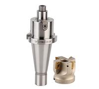 Jeffergarden Juego de Portabrocas de Fresa CNC, Cortador de Fresa Frontal NT40 FMB22 con Insertos APMT1604, Fresado Rápido de Alta Precisión y Fuerte Rigidez para Talleres de Mecanizado CNC