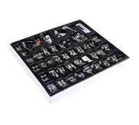 Jeffergarden Juego de Prensatelas para Máquina de Coser de 42 Piezas, Accesorios Multifuncionales para Proyectos de Costura Domésticos, Herramientas Precisas para Ojales, Zurcir y Trenzado para