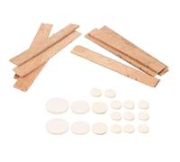 Jeffergarden Kit de Accesorios para Clarinete con 17 Almohadillas para Clarinete y 10 Hojas de Corcho, Kit de Repuesto de Almohadillas para con Carcasa de Oveja y Corcho Natural para Reparación de