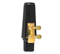 Jeffergarden Kit de Boquilla para Saxofón Alto, Accesorios de Caña de Metal y Corcho para Estudiantes y Profesionales (BLACK)