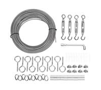 Jeffergarden Kit de Cable de Acero Inoxidable, Juego de Alambre de Acero,