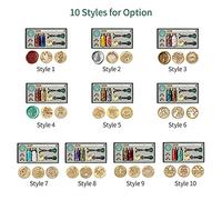 Jeffergarden Kit de Cera de Sellado con Cuentas, Cuchara con Cabeza de Cobre, Vela Candelita para Decoración de Diarios y Proyectos de Manualidades (estilo 9)