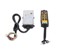Jeffergarden Kit de Elevación de Polipasto Industrial con Control Remoto de Grúa Inalámbrica DC24V IP65 Indicador LED de Largo Alcance de Transmisión a Prueba de Agua 6 Botones Direccionales,