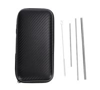 Jeffergarden Kit de Entrenador Vocal de Paja para Cantar con Cepillo y Bolsa de Almacenamiento, Pajitas de Ejercicio de Voz de Metal de Diseño Portátil