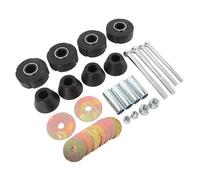 Jeffergarden Kit de Hardware de Buje de Goma de Cabello de Cabina, Aislado Mejorado de Maniobrabilidad Vibración C677204 Kit de Buje de Goma de Montaje de Cabina para Camiones de 1/2 Toneladas