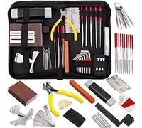 Jeffergarden Kit de Herramientas de Mantenimiento de Guitarra de 57 PC con Bolsa de Transporte de la Regla de la Regla de la Cuerda para Guitarra Ukulele bajo Banjo