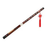 Jeffergarden Kit de Juego Ensamblado con Flauta de bambú E?Key con Caja de Tela Instrumento Cultural Dizi para Principiantes Tecla Musical China Tradicional Hecha a Mano Amarga, Suena Genial,