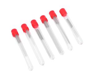 Jeffergarden Kit de Limpieza de Boquillas para Impresora 3D, 60 Piezas Agujas de Acero Inoxidable 0.15-0.4mm con 6 Botellas para Limpiar Boquillas Obstruidas y áreas de Difícil Acceso (rojo)