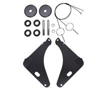 Jeffergarden Kit de Pasador de capó, Soporte con Recubrimiento en Polvo Negro, Pestillo de Acero Inoxidable, para de Bloqueo de capó de Camioneta