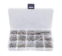 Jeffergarden Kit de Tornillos para Guitarra Eléctrica, Herramientas de Reparación de Guitarra de Metal con Varios Tornillos, Ideal para Todas las Marcas y Modelos de (SILVER)
