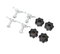 Jeffergarden Kit de Transportador de Riel Personal, Niveles Versátiles de Pernos de la Aerolínea de 8 Piezas Tamaño Estándar de Acero de Carbono para Camas de Camiones Remolque