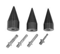 Jeffergarden Kit Divisor de Cono, Brocas Divisorias de 32mm, 42mm y 50mm, | Acero Al Carbono, Vástagos Desmontables, 3 Tamaños (32/42/50 mm), para Roble y Nogal, Compatible con Taladros Eléctricos
